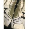 Image 2 : PATRICK PETERSON DUAL SIGNED AND INSCRIBED GAME USED SALUTE TO SERVICE GLOVES (GCG HOLO)