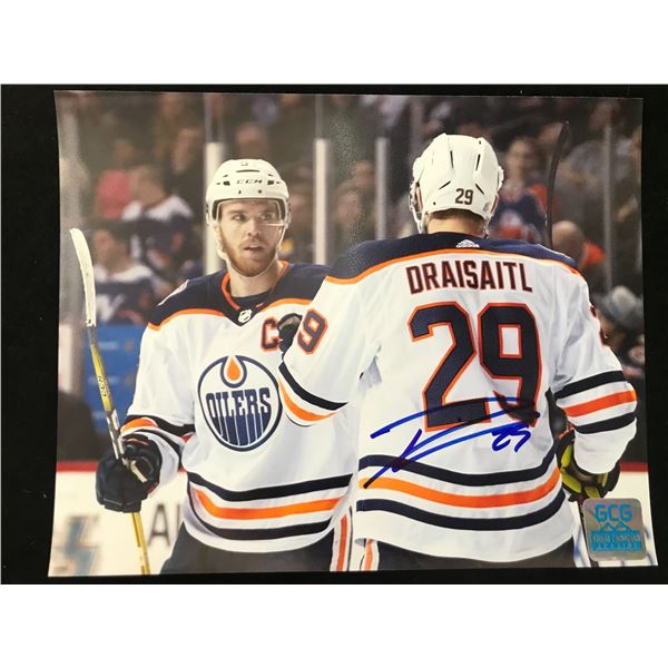 LEON DRAISAITL SIGNED EDMONTON OILERS 8 X 10 (GCG HOLO)