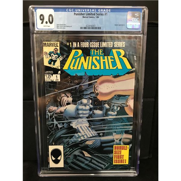 MARVEL COMICS NO.1 THE PUNISHER LIMITED SERIES CGC GRADED 9.0