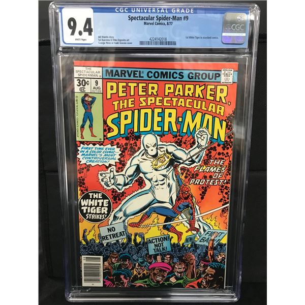 MARVEL COMICS NO.9 THE SPECTACULAR SPIDERMAN CGC GRADED 9.4