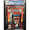 Image 1 : MARVEL COMICS NO.1 WOLVERINE LIMITED SERIES CGC GRADED 8.0