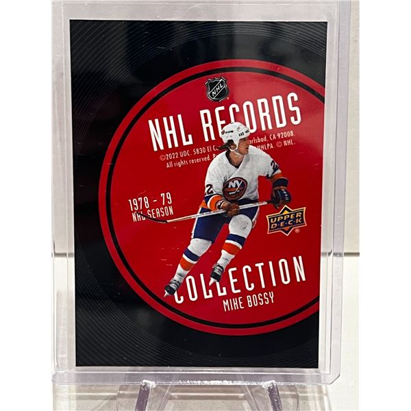 2021 UPPER DECK NHL RECORDS MIKE BOSSY