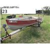 Image 1 : ALUMINUM BOATS & CANOES INC, MODEL STARFISH, SERIAL # AC2823. NO TRANSFER OF OWNERSHIP DOCUMENTS AVA