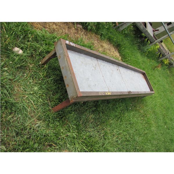 Metal Feed trough 10 foot by 26 inches approximately