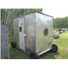 Image 1 : fishing shack on wheels, easily converted to skids by removing wheels, 1-7/8" hitch