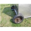 Image 24 : fishing shack on wheels, easily converted to skids by removing wheels, 1-7/8" hitch