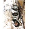 Image 1 : Four pails of assorted lead used for melting down and making fishing weights