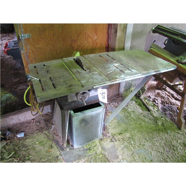 Table saw with three quarter horse power motor