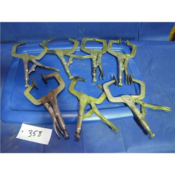 Lot of welding clamps