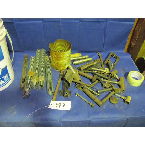 Springs and parts to make gate latches