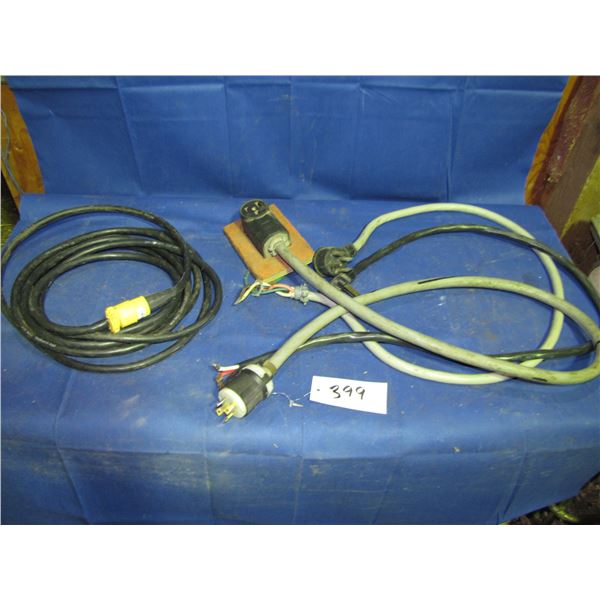 Assorted electrical cords