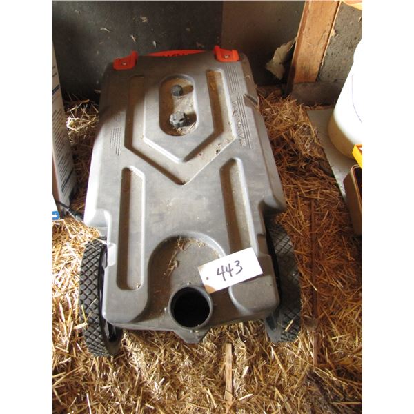 Portable trailer sewage dump tank