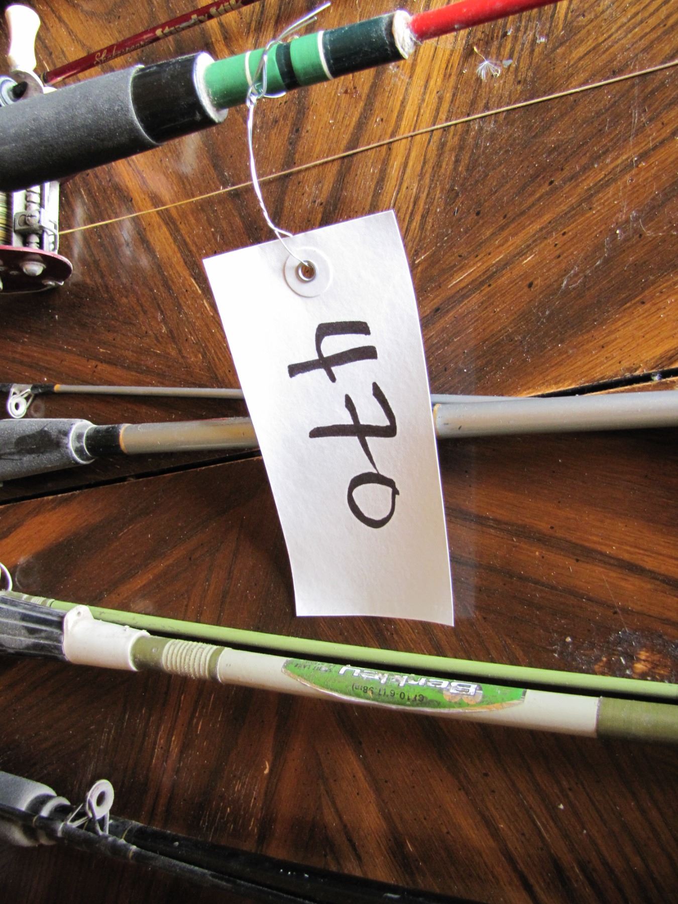 Lot of fishing rods and reels
