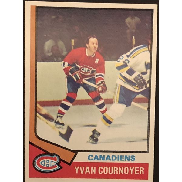 1974-75 TOPPS Yvan Cournoyer (HOF)