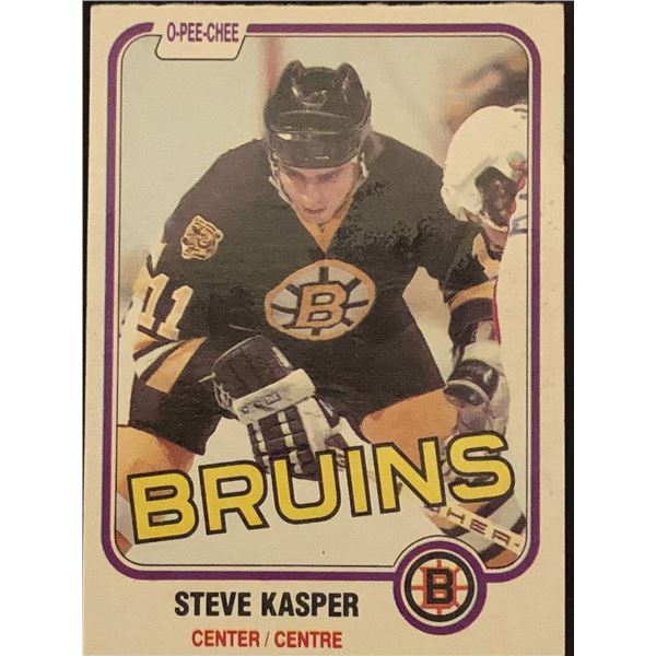 1981-82 O-PEE-CHEE Steve Kasper (RC)