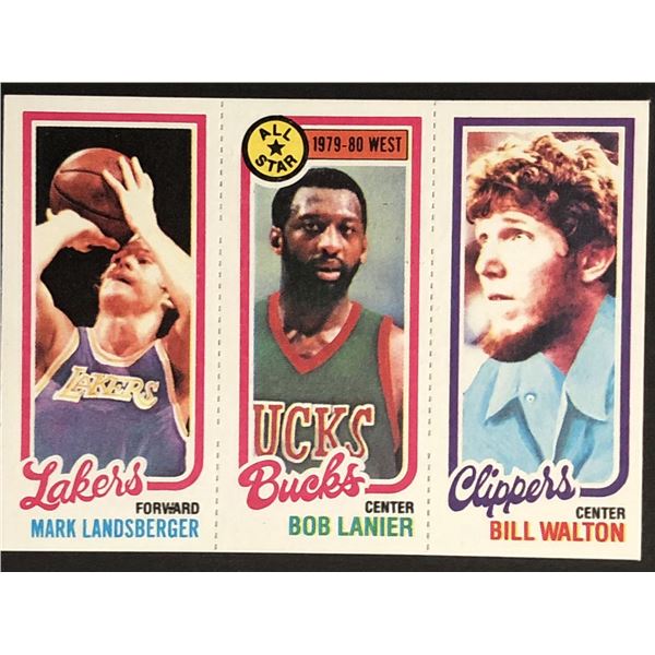 1980-81 TOPPS Bill Walton (HOF), Bob Lanier (HOF)