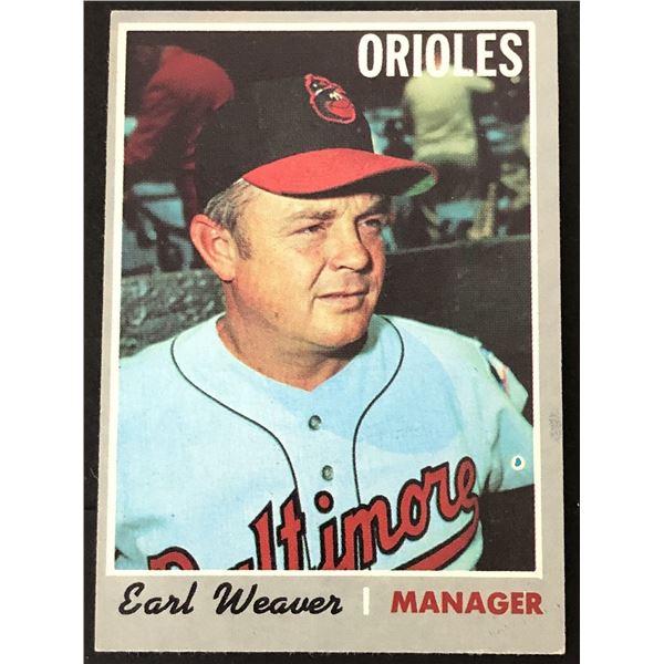 1970 TOPPS Earl Weaver (HOF)