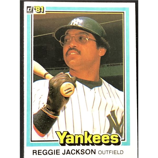 1981 DONRUSS (inaugural issue) Reggie Jackson (HOF)