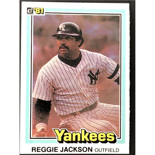 1981 DONRUSS (inaugural issue) Reggie Jackson (HOF)