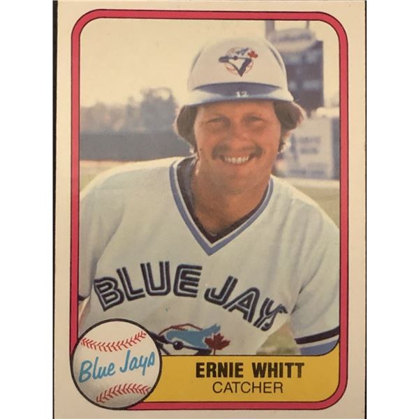 1981 FLEER (inaugural issue) Ernie Whitt