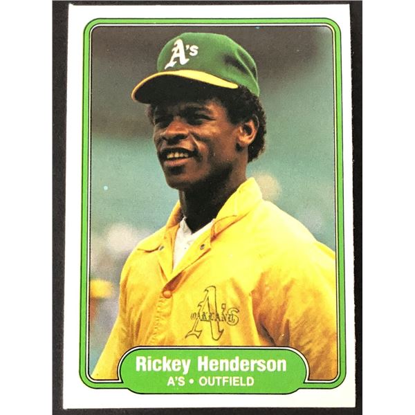 1982 FLEER Rickey Henderson (HOF)