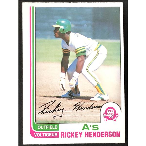 1982 O-PEE-CHEE Rickey Henderson (HOF)