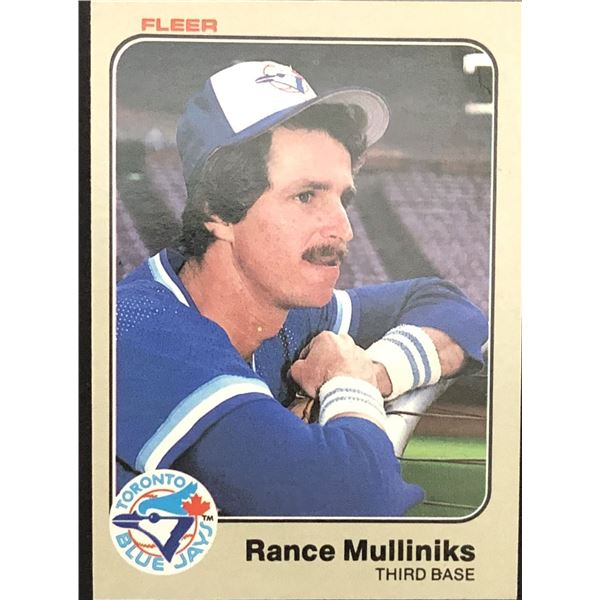 1983 FLEER Rance Mulliniks