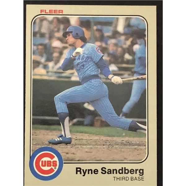 1983 FLEER Ryne Sandberg (RC) (HOF)