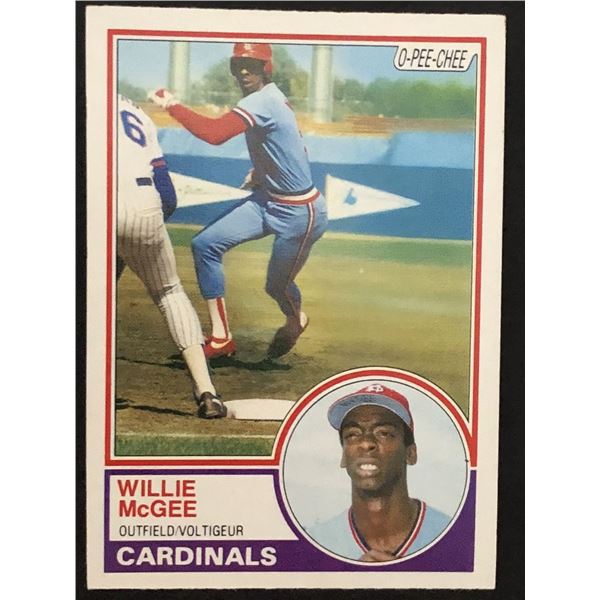 1983 O-PEE-CHEE Willie McGee (RC)