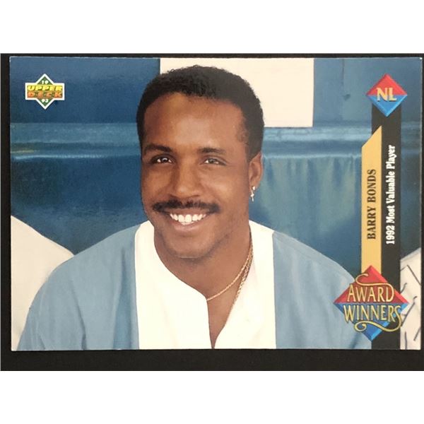 1993 UPPER DECK Barry Bonds AW