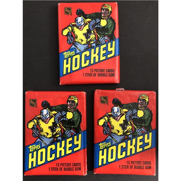 1981-82 TOPPS Hockey wax packs (3 packs)