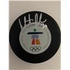 MARTIN BRODEUR (HOF) SIGNED 2010 OLYMPICS PUCK