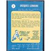 Image 2 : 1969-70 O-PEE-CHEE JACQUES LEMAIRE (HOF) CARD