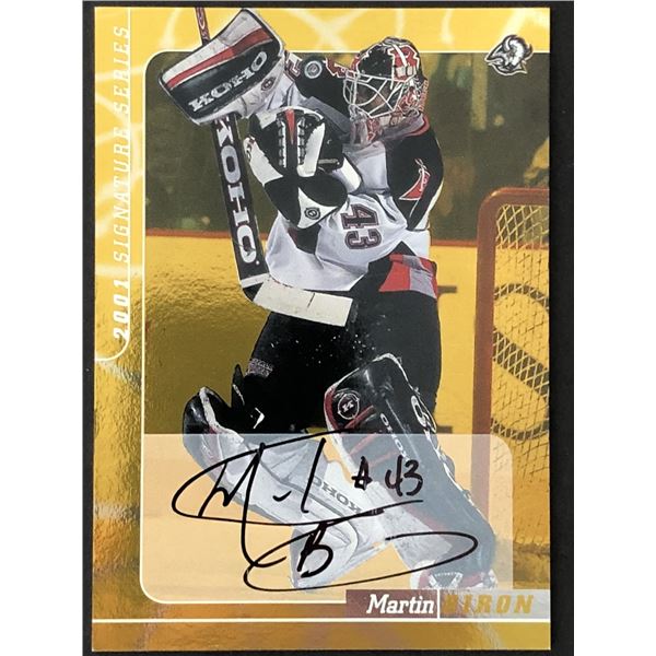 2000-01 IN THE GAME NHLPA MARTIN BIRON AUTOGRAPHED CARD