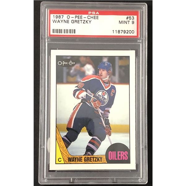 1987-88 O-PEE-CHEE Wayne Gretzky (HOF) PSA MT 9