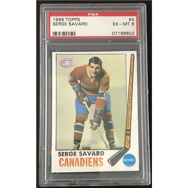 1969-70 O-PEE-CHEE Serge Savard (RC) (HOF) EX-MT 6