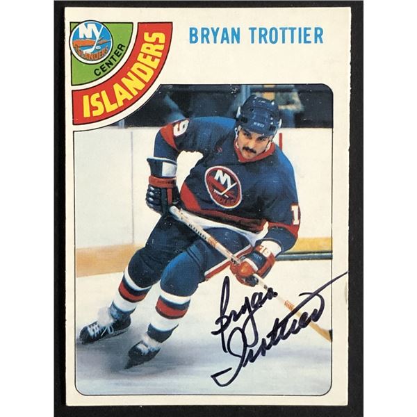 1978-79 O-PEE-CHEE Bryan Trottier (HOF) autograph