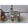 Image 6 : (2) Partylite Christmas House Candle Holders