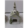 Image 7 : (2) Partylite Christmas House Candle Holders