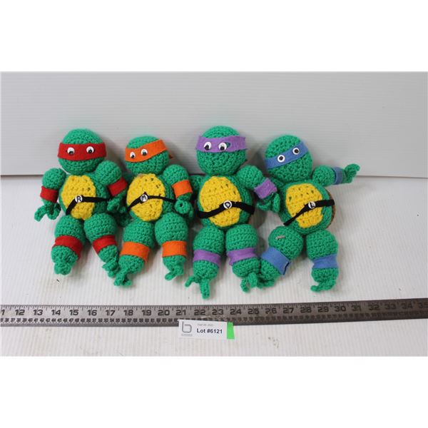 Set of 4 Crochet Teenage Mutant Ninja Turtles