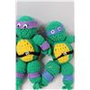 Image 3 : Set of 4 Crochet Teenage Mutant Ninja Turtles