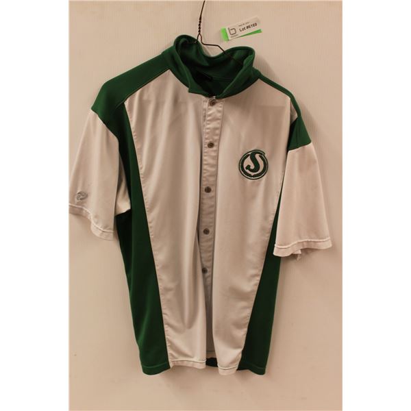 *Saskatchewan Roughriders Button-up Shirt- Size Unknown