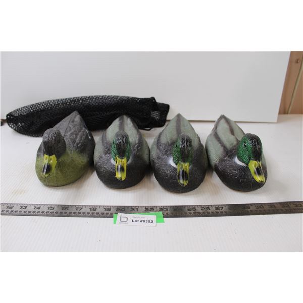 (4) Floating Duck Decoys