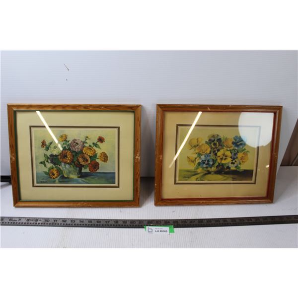 (2) Framed Pictures (15" x 13")