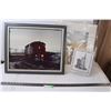 Image 1 : Framed Picture- 23"x19" and Accessories