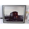 Image 2 : Framed Picture- 23"x19" and Accessories