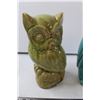 Image 2 : (2) Glass Owl Art Pieces