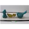 Image 1 : (3) Bird Decor Pieces