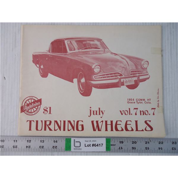 Vintage Studebaker Driver's Club Magazine -Turning Wheels