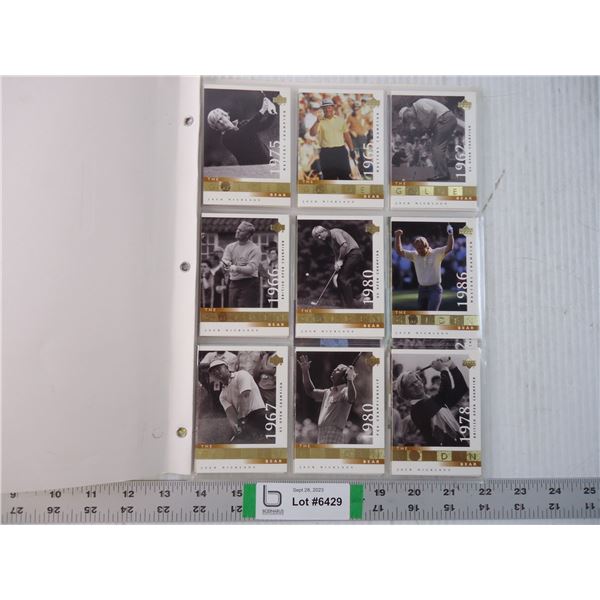 Folder of Cards Featuring Golf Legend Jack Nicklaus